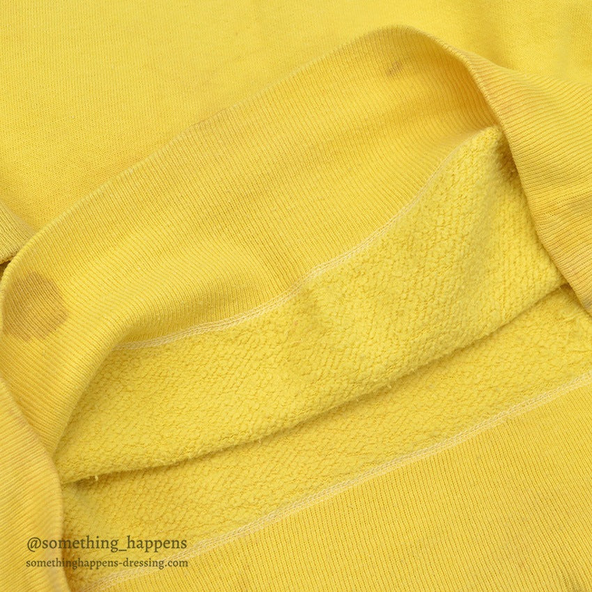 1960's YELLOW BLANK SWEAT SHIRT...