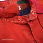 1950's~ HERCULES RED COVERALL BLANKET LINING MODIFIED...