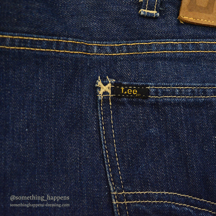 1960's Lee RIDERS 101Z DENIM PANTS DARK / CENTER BLACK TAG ... W36/L35