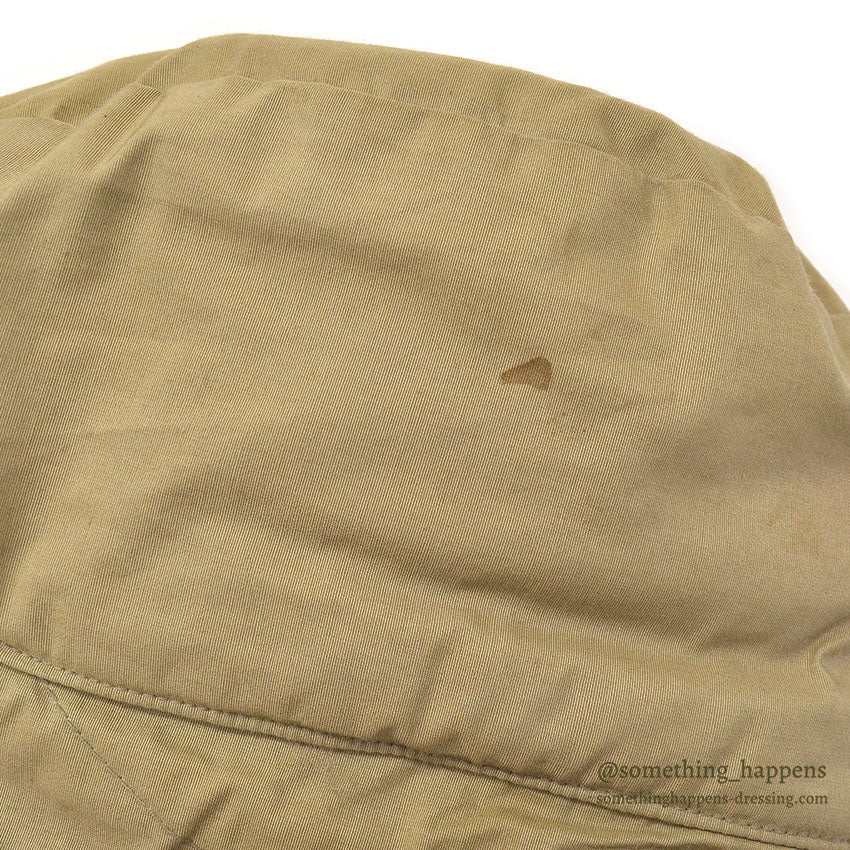1960's EDDIE BAUER MOUTON FUR DOWN HAT / AUTUMN TAN...XL