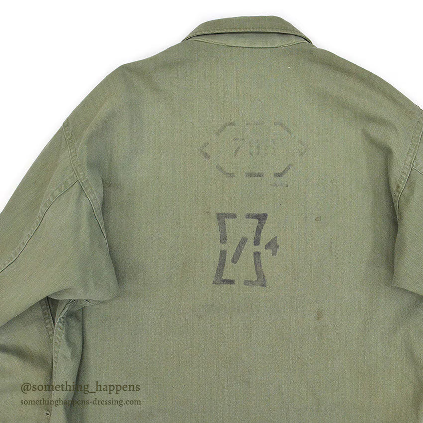 1940's U.S.ARMY WW2 M-43 HBT JACKET / STENCIL ON THE BACK ...