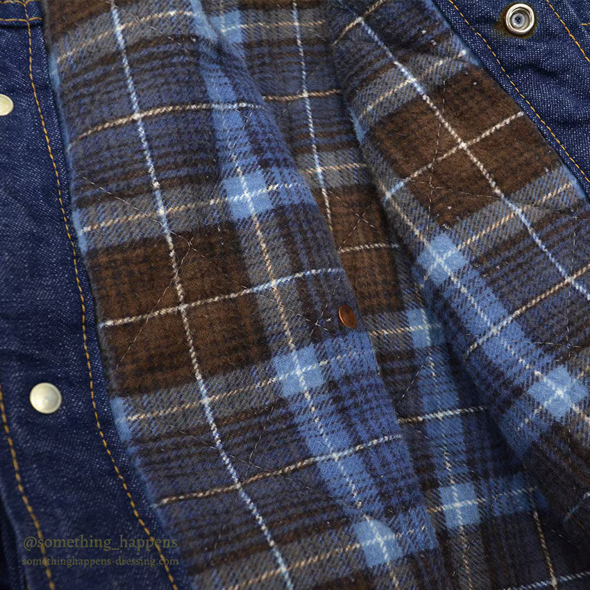~1960's SEARS TWO-POCKET DENIM JACKET / COTTON FLANNEL LINING ...