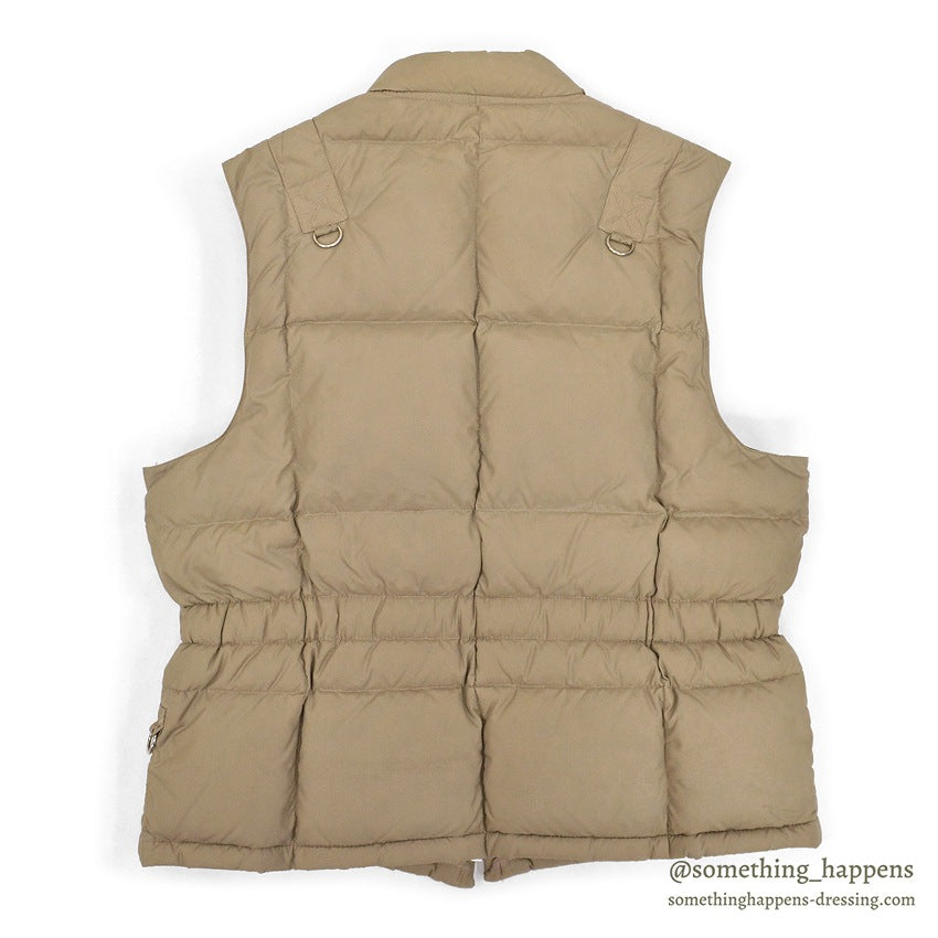 1970's MIGHTY-MAC NORSAC PRIME GOOSE DOWN VEST / TAN ... L