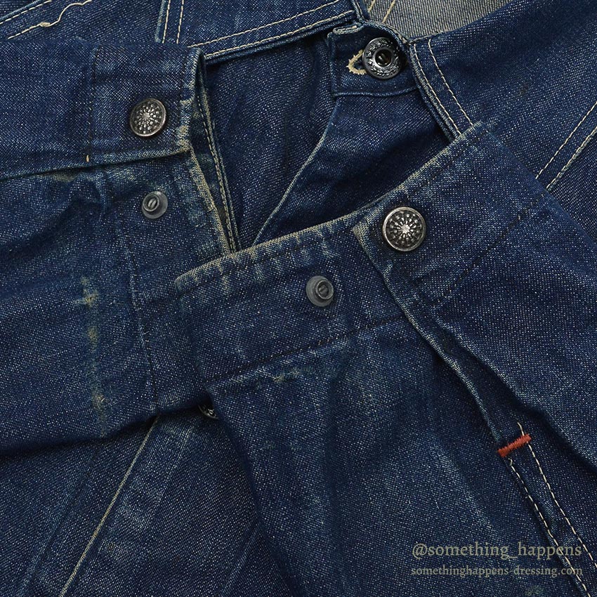 1940's PAYDAY WW2 DENIM COVERALL / DARK...