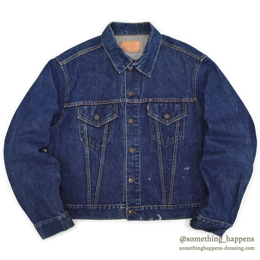 1960s LEVI'S 70505-0217 BIG-E DENIM JACKET / Transition Period ... 50