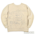 1960's MIGHTY MUSTANG HAND DRAWING SWEAT SHIRT...