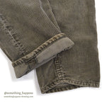 1960's Lee Leens CORDUROY PANTS / TAPERED LEG ... W36/L29