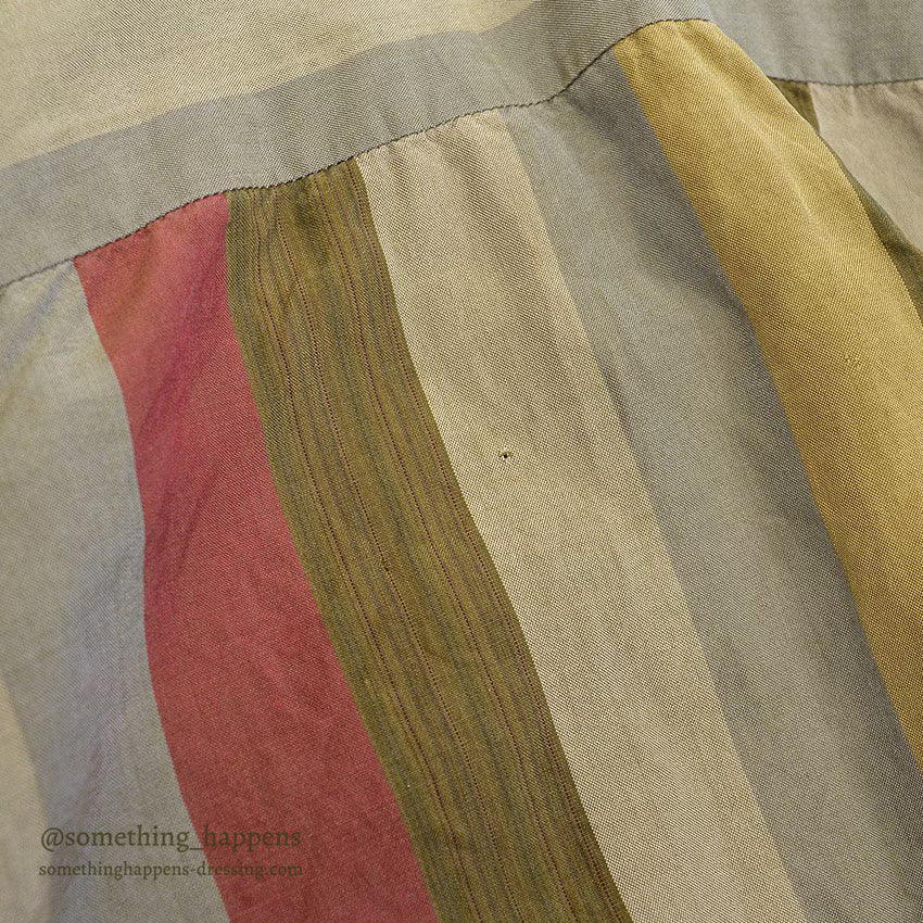 1950's~ OLD MULTI COLOR STRIPE PULLOVER SHIRT...