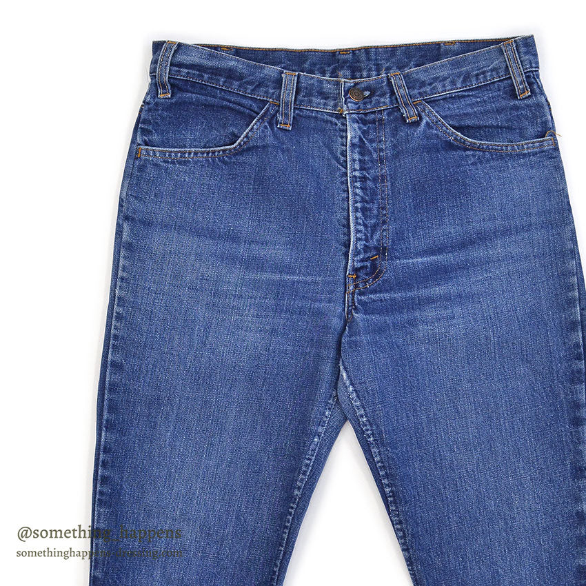 1970's Levi's 646 DENIM PANTS / SLIM MODIFIED ... W33/L30