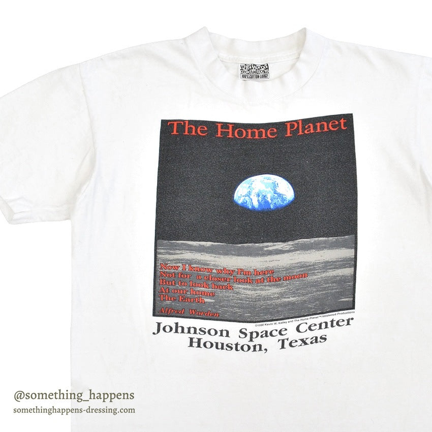 1990's WILDWOOD PRODUCTIONS NASA THE HOME PLANET T-SHIRT ... L