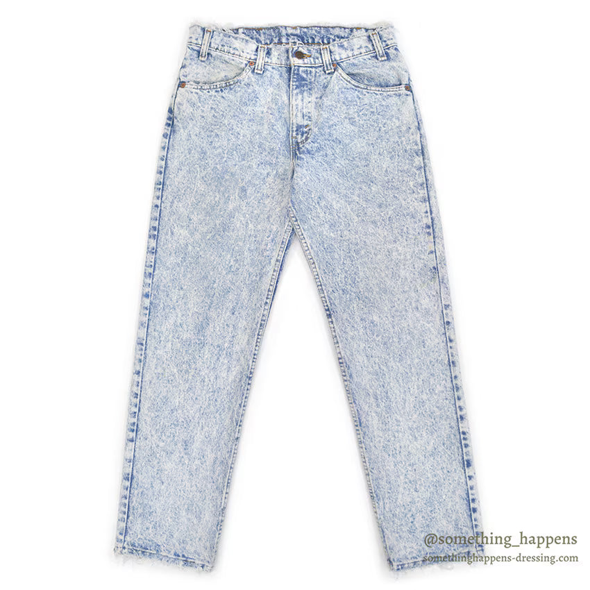 1990's Levi's 506 ACID WASHED DENIM PANTS ... W32/L30