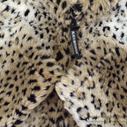 DEADSTOCK BLACK MOUNTAIN LEOPARD FLEECE JACKET...L