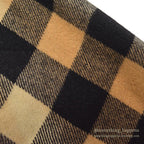 1960's FOX KNAPP PLAID WOOL CPO SHIRT / SUN FADED ... M