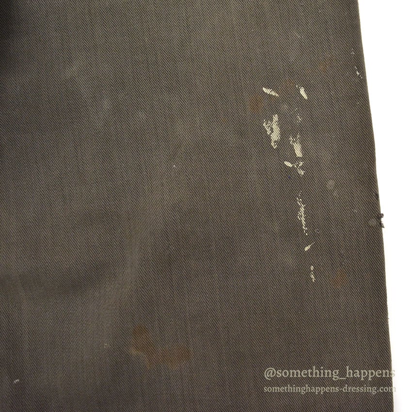 1940's CAN'T BUST'EM WW2 BLACK FRISCO PANTS / CROPPED ... W32