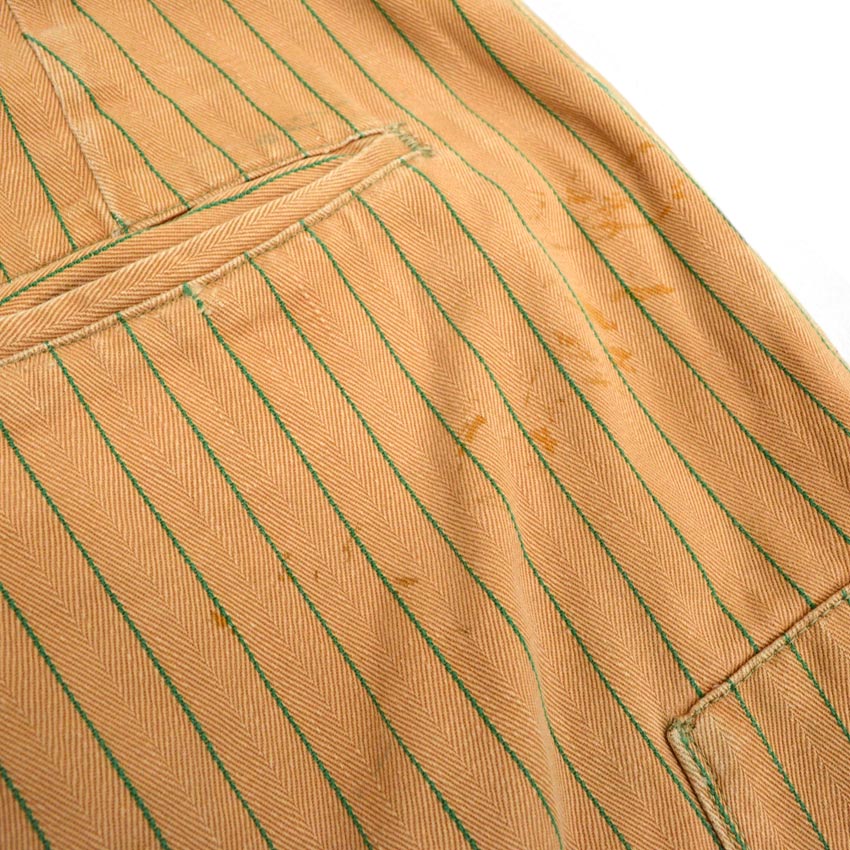 〜60's LANKFORDS コカコーラストライプ HBT ワークパンツ... 実寸W31×L30
