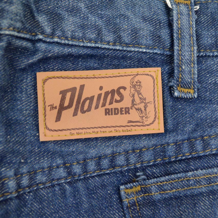 60's E&W The Plains RIDER INDIGO DENIM PANTS RODEO PAINT