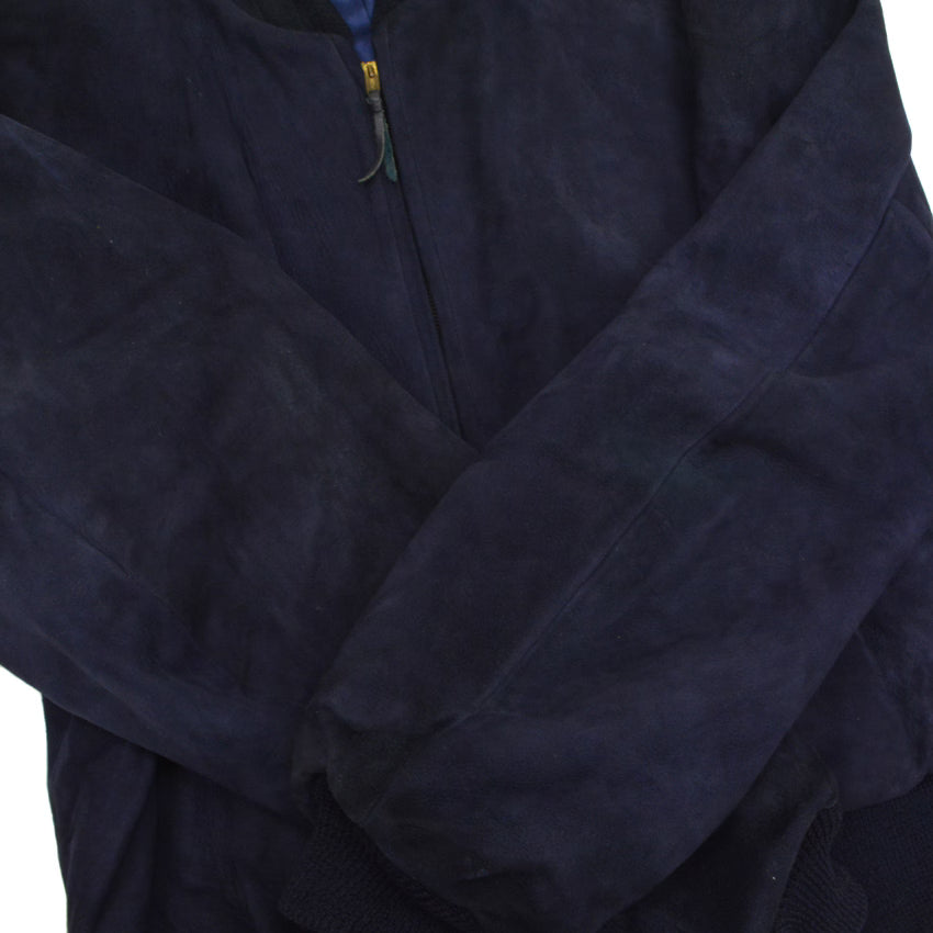 50's 'Monarch' Blue Nubuck Leather Jacket...