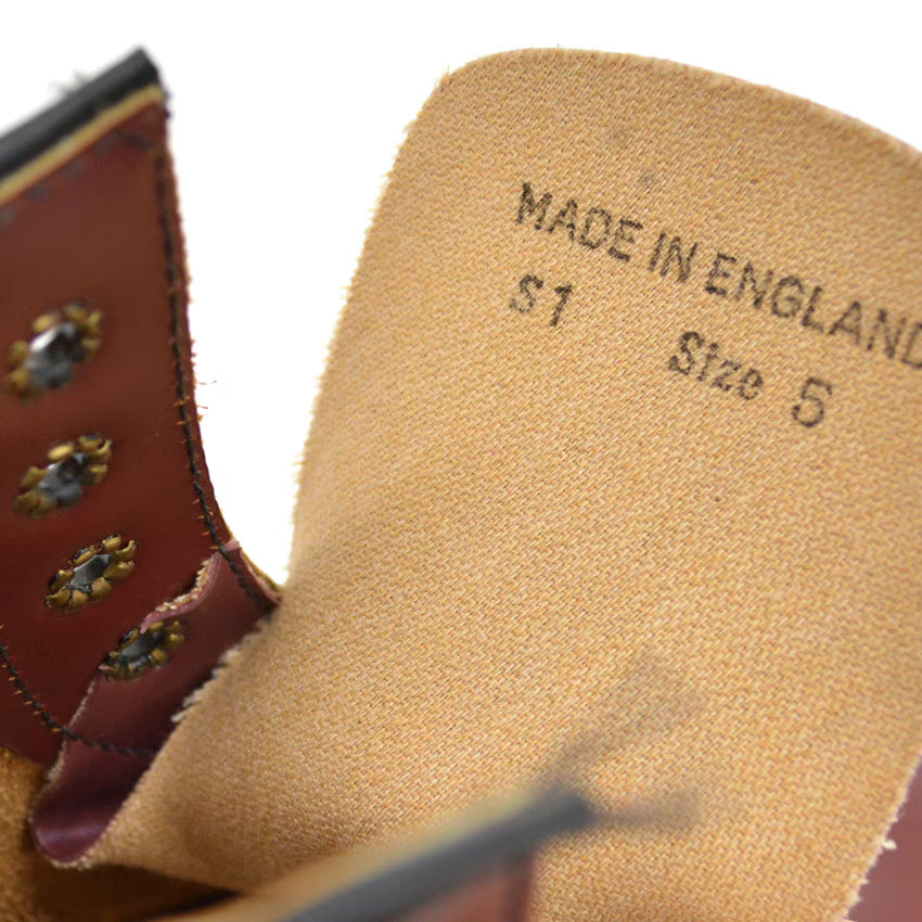 90's〜 デッドストック Dr Martens 8ホール ブーツ チェリーレッド イングランド製... UK5