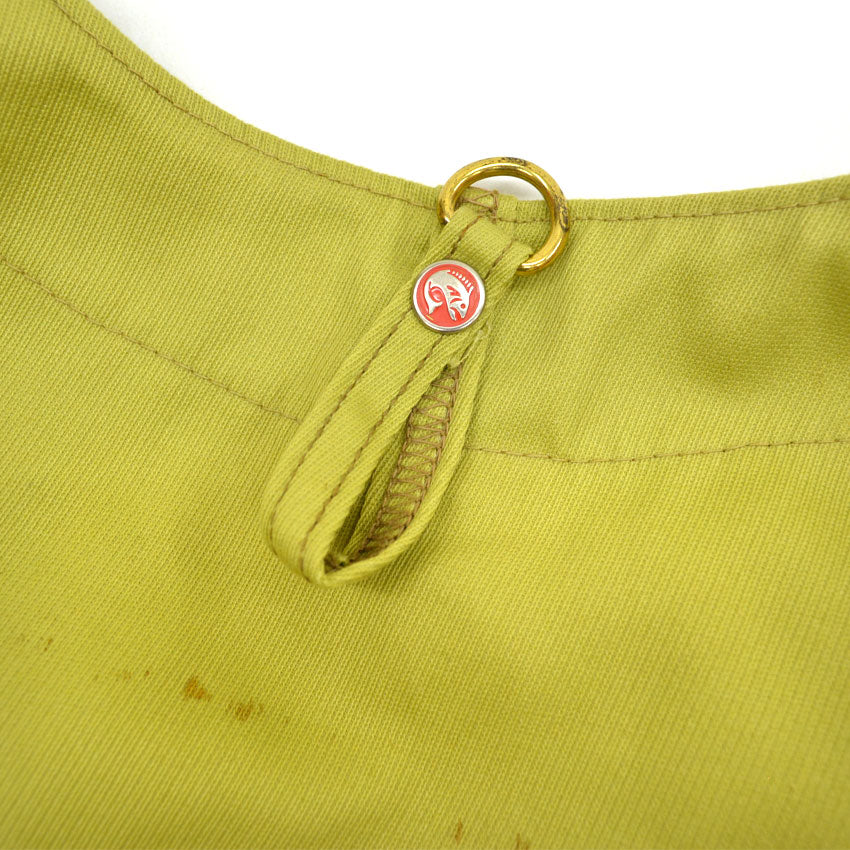 ~70's ideal fishing vest, lime green... M