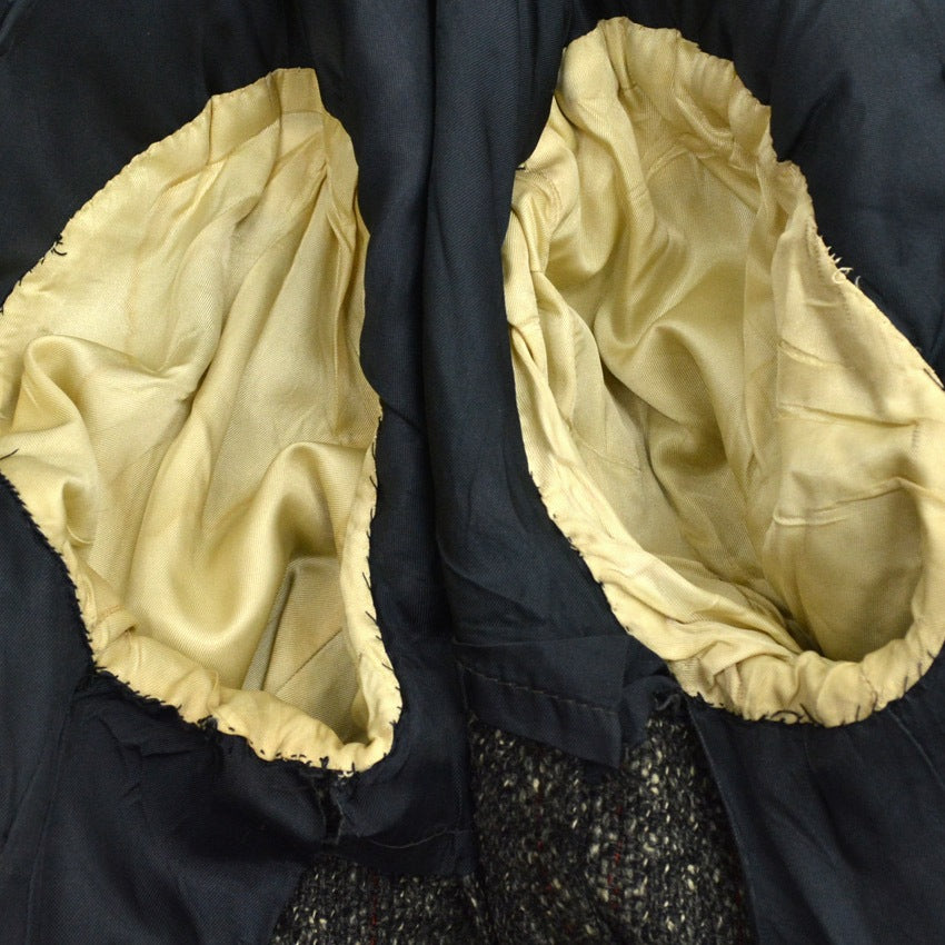 1950s University Town Salt and Pepper Wool Tailored Jacket...