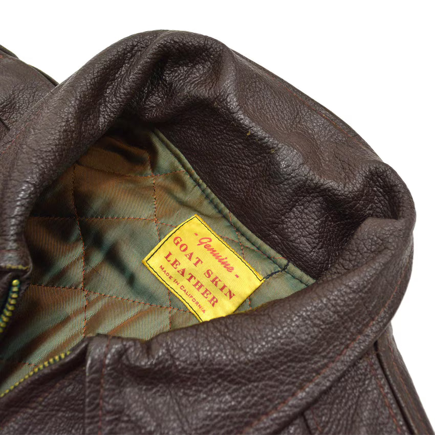 60's GOAT SKIN LEATHER TYPE A-2 JACKET ...