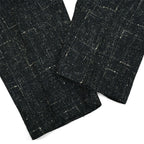70's COTLER Fleck Pattern Black Wool Slacks...