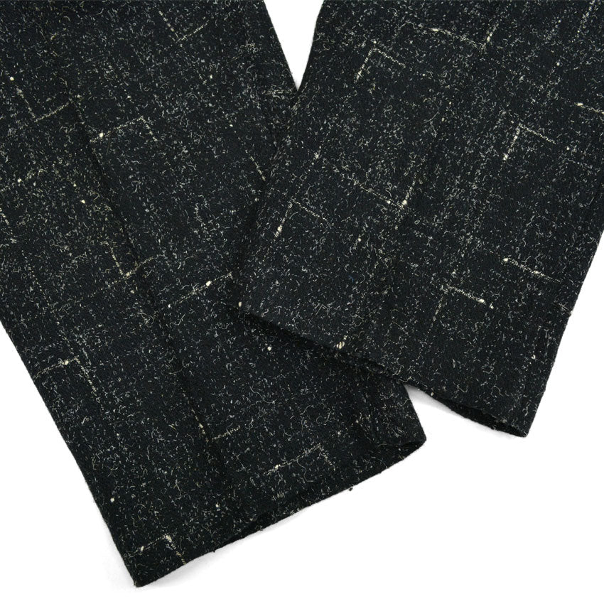 70's COTLER Fleck Pattern Black Wool Slacks...