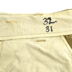 1940s US ARMY M-1943 Khaki Chino Pants with Gas Flap... W32 x L31
