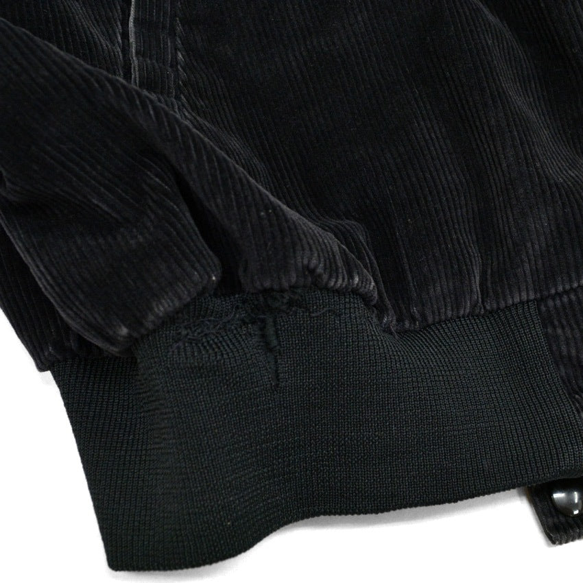 90's K-BRAND BLACK PLAIN CORDUROY JACKET...XL