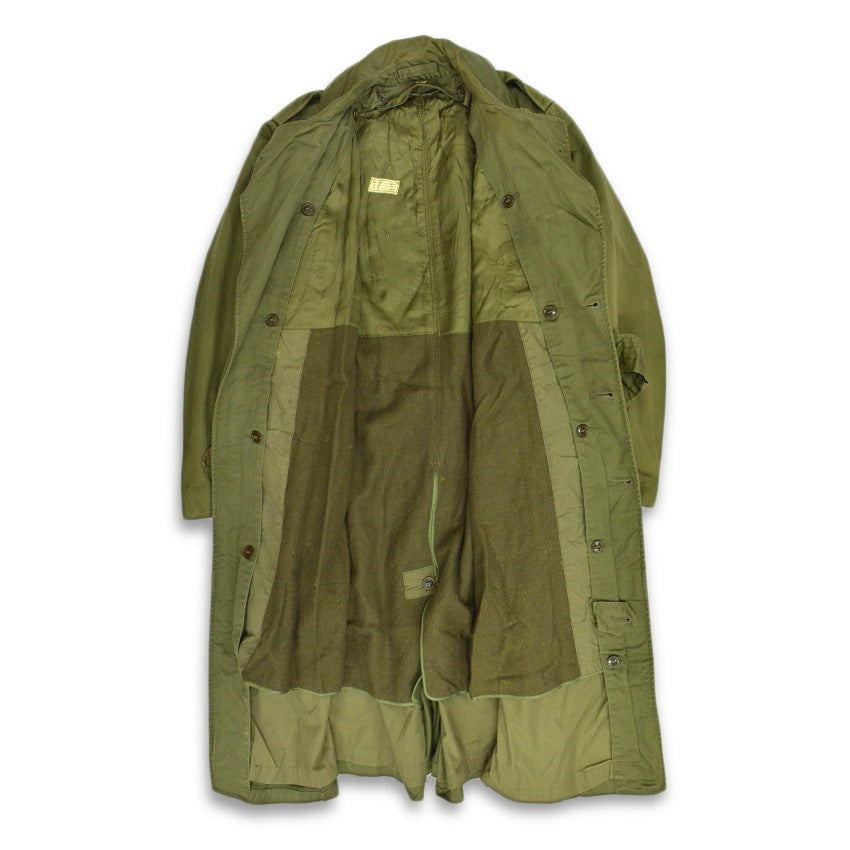 50's U.S.ARMY OVERCOAT COTTON O.G.107 CUTTER TAG付き ... S-R