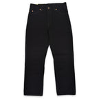 1990's Deadstock Levi's 518 Black Denim Pants... W32 L32