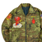 1960's~ USMC VIETNAM WAR EMBROIDERY TOUR JACKET...