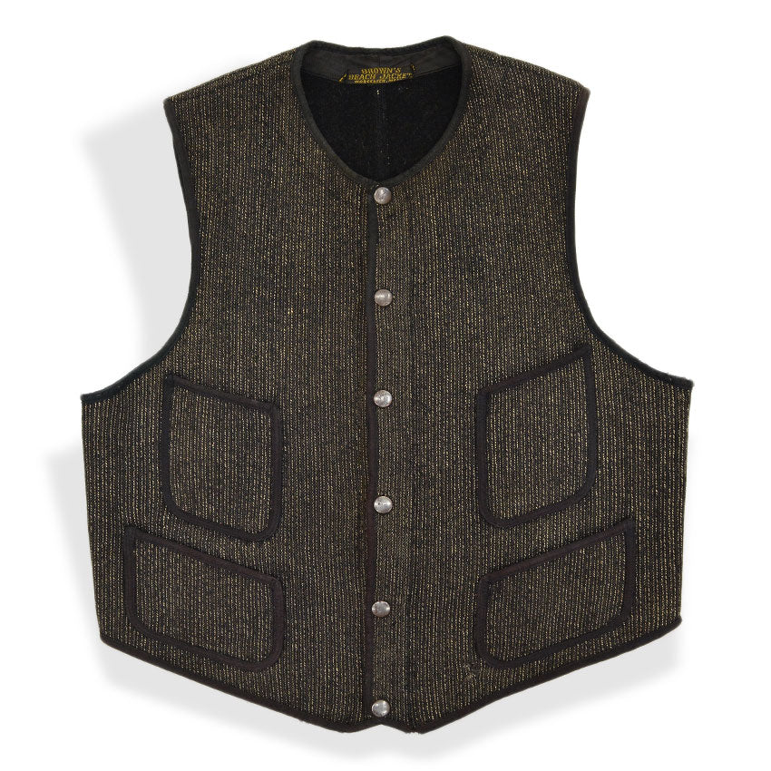 1930's BROWN'S BEACH VEST ... Fits like 38