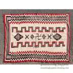 c.1930's NAVAJO RUG 卍 WHIRLING LOG SWASTIKA... 148cm×106cm