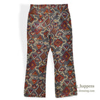 1960's~ LEVI'S BIG-E NATIVE PATTERN PRINT CORDUROY PANTS... W32 L28
