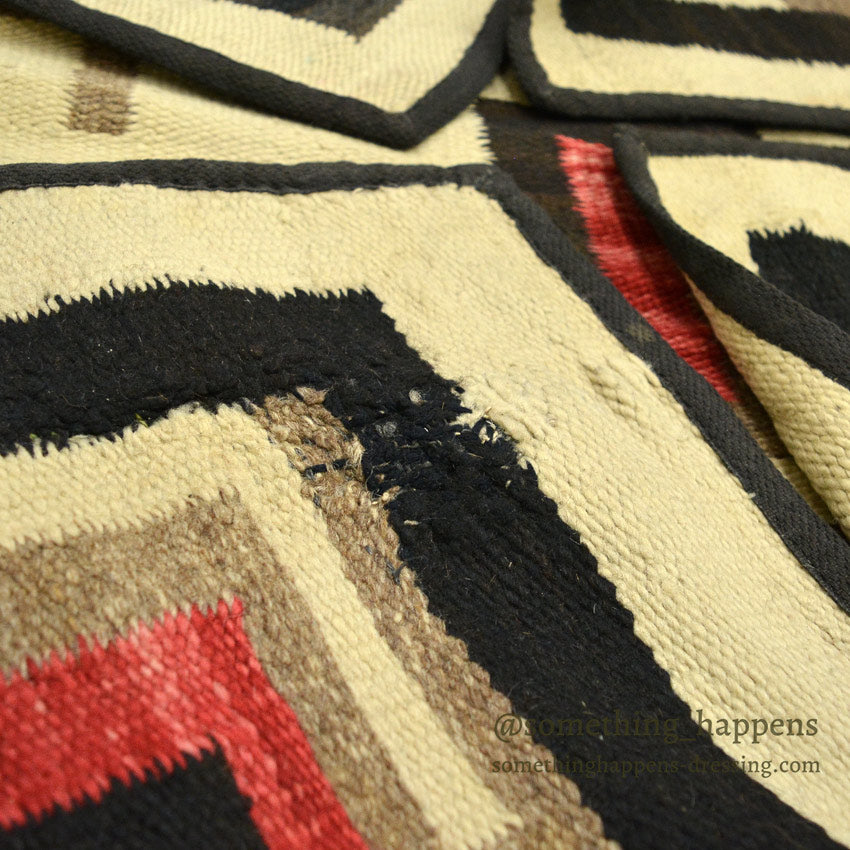 c.1930's NAVAJO RUG CROSS PATTERN... 170cm×133cm