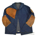 1940's U.S.NAVY WW2 SHAWL COLLAR DENIM JACKET SHOOTING CUSTOMIZED ... 42