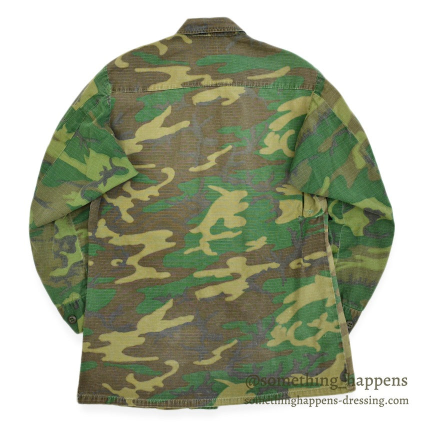 1960's USARMY ERDL JUNGLE FATIGUE JACKET MIX LEAF... SR