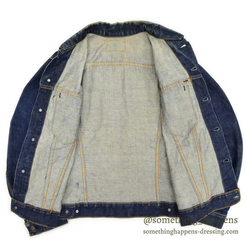 1960's LEVI'S 70505 BIG-E DENIM JACKET DARK ... Fits like 44
