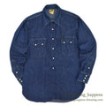 1950's Lee DENIM WESTERN SHIRT... 16 MEDIUM
