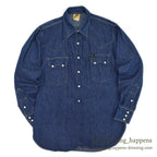 1950's Lee DENIM WESTERN SHIRT... 16 MEDIUM