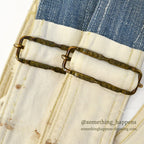 1950s Lee off-white double knee and apron overalls... W39/L28