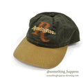 ~1990's REMINGTON OILED COTTON GAME CAP DEEP GREEN...