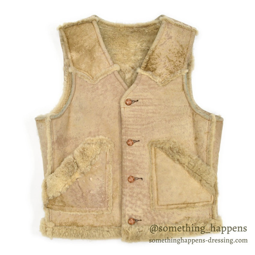 1970's SCHOTT SHEARLING VEST...42