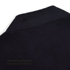 1940's CHAMPION 'P' DARK NAVY WOOL CARDIGAN COAT ... Fits like XL