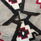 c.1920's NAVAJO RUG WHIRLING LOGS SWASTIKA... 156cm/95cm