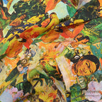 1970s~ ROSS SUTHERLAND Gauguin ART PRINT S/S SHIRT ... M