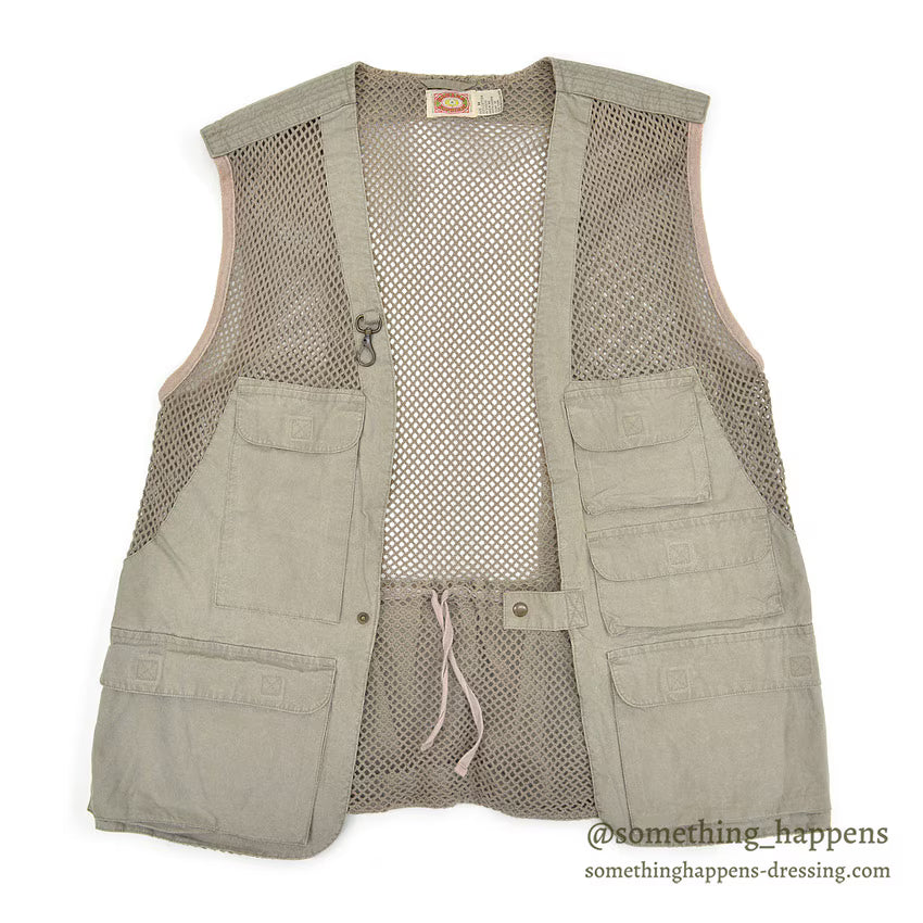 1980's BANANA REPUBLIC SAFARI MESH VEST...M
