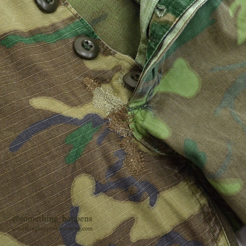 1970's USARMY ERDL MIX LEAF PANTS CRAZY PATTERN... MEDIUM-REGULAR