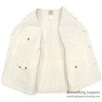 1990's~ FILSON SHELTER CLOTH HUNTING VEST NATURAL... L
